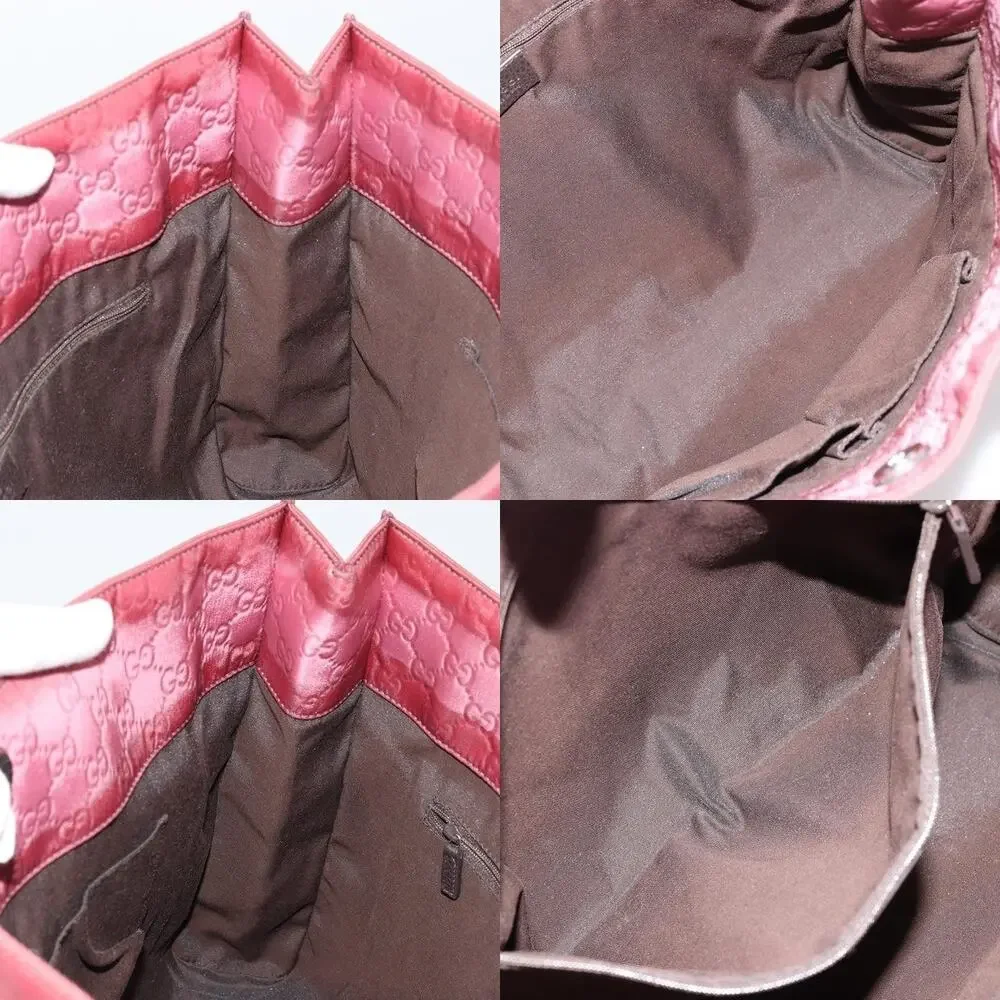 Gucci GG Canvas Tote Bag Nylon Pink